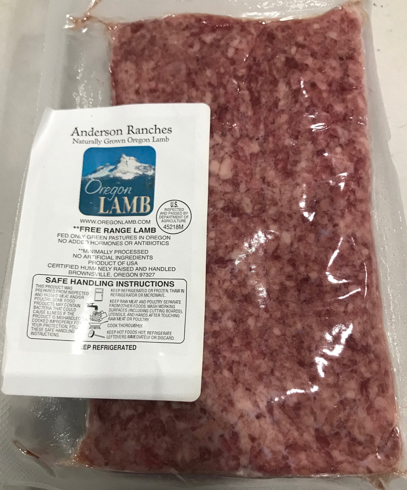 Ground Lamb Farm Fresh Northwest