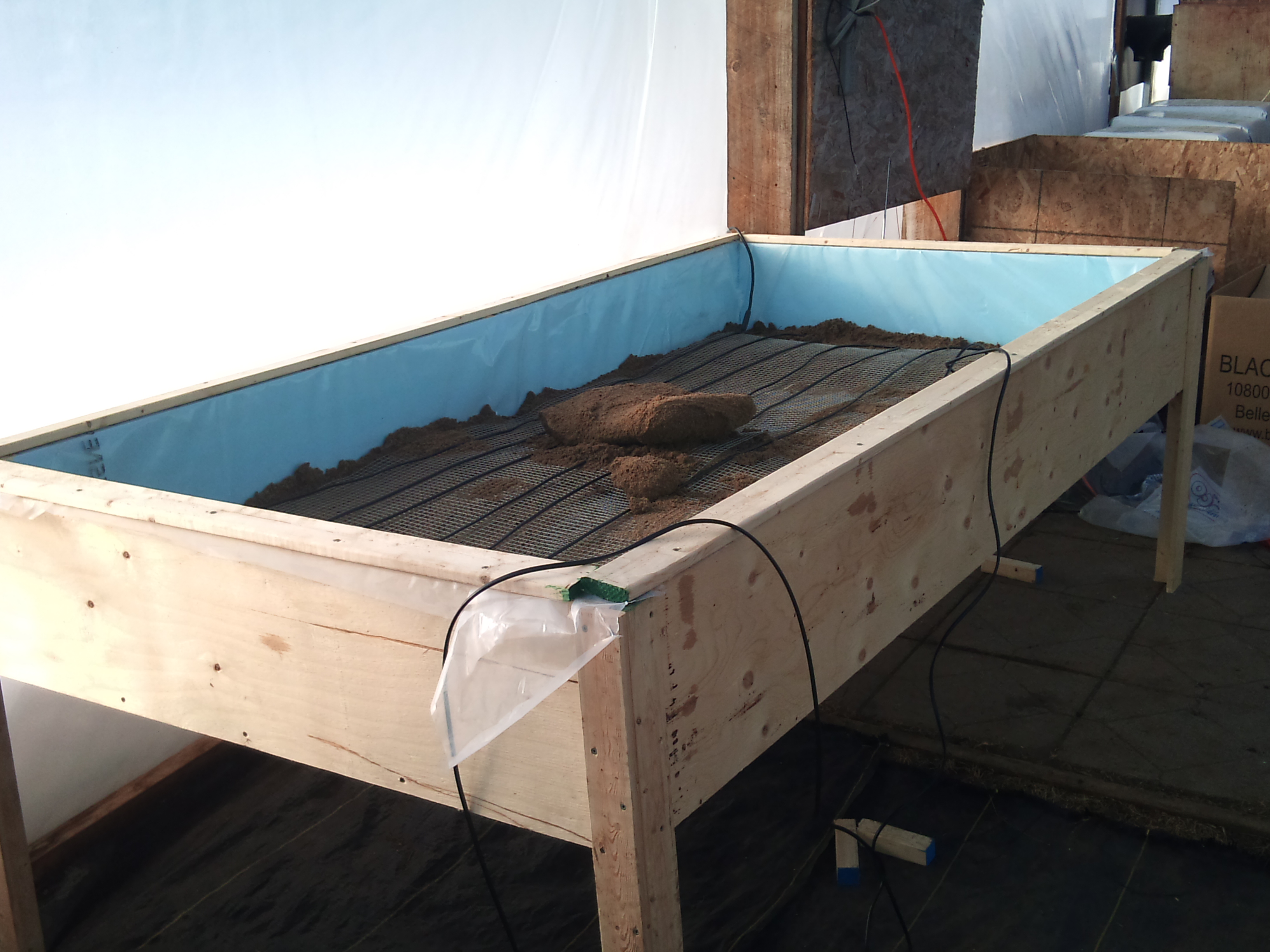 Heated Greenhouse Table Farm Hack