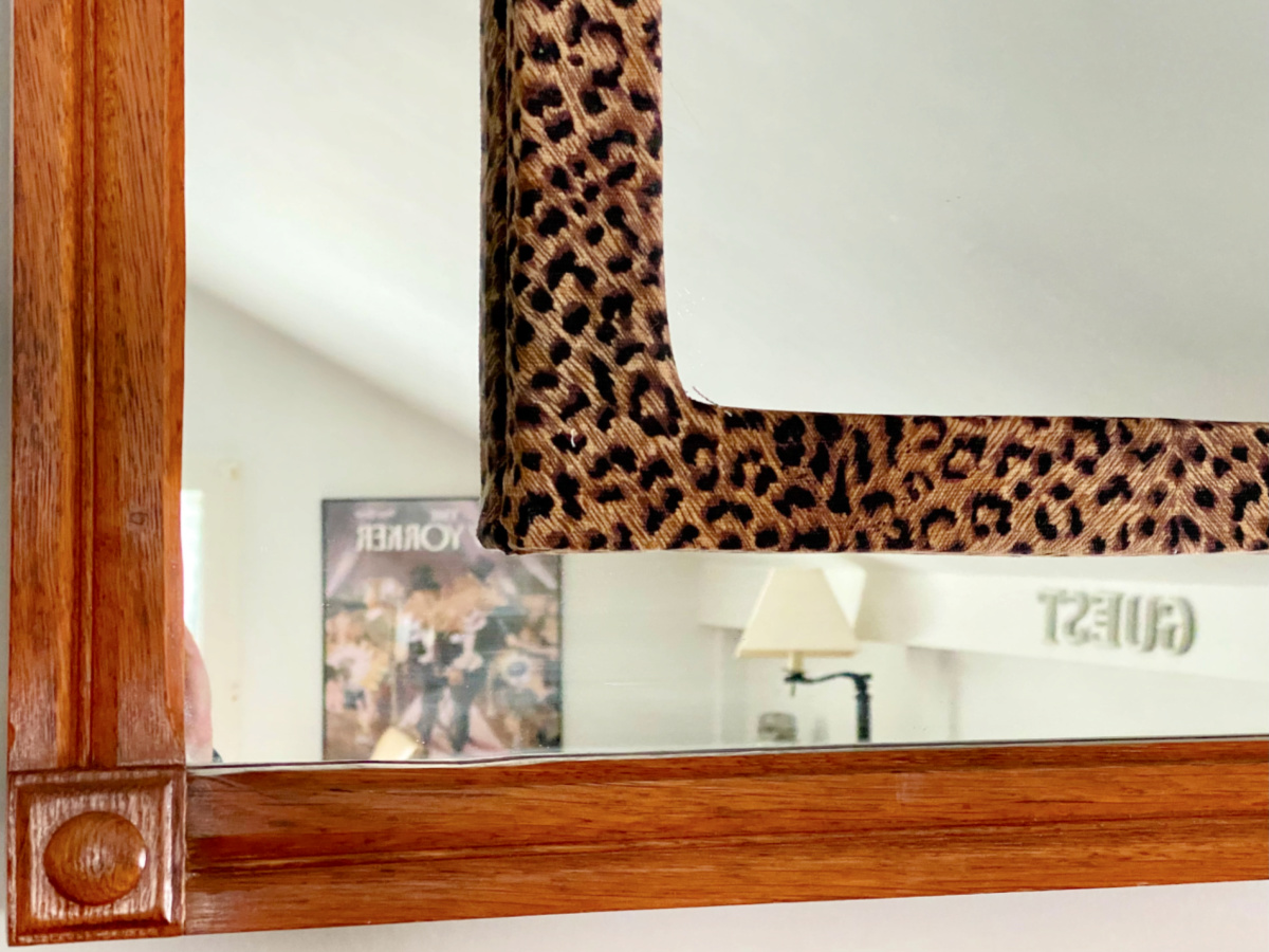 How To Upholster A Wooden Frame For A Mirror Farmhouse 1820