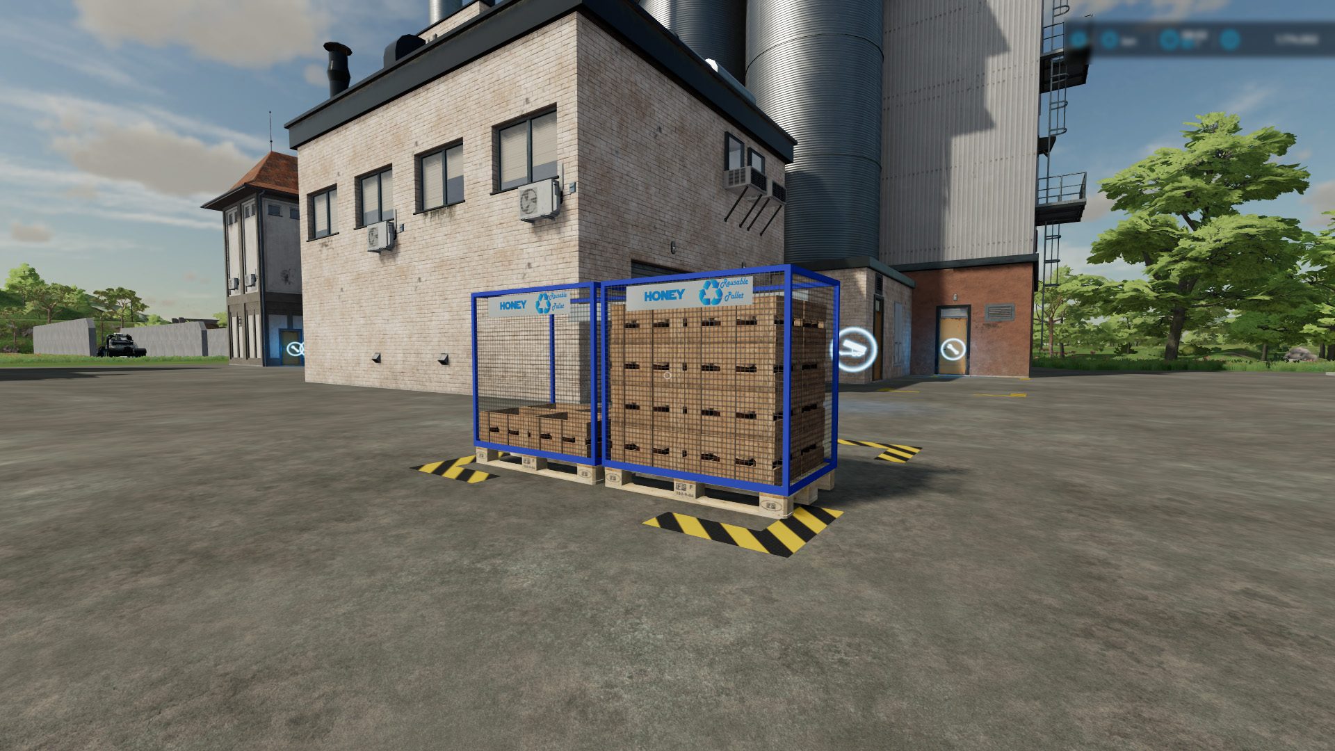 Fillable and reusable pallet for wool eggs and honey V1.0 FS22