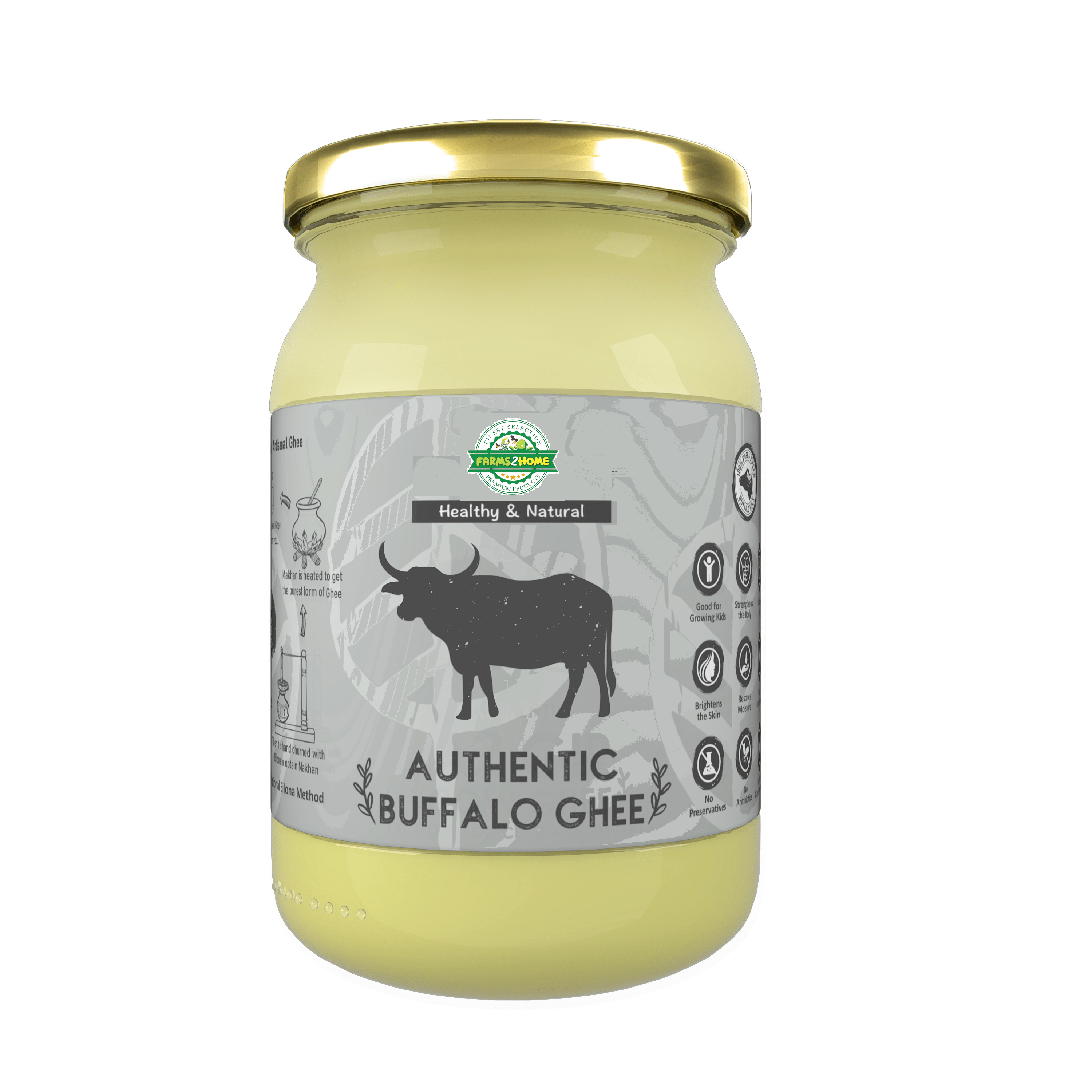 Desi Buffalo Ghee Ghee Farms2Home.sg Shop Indian Grocery in Singapore