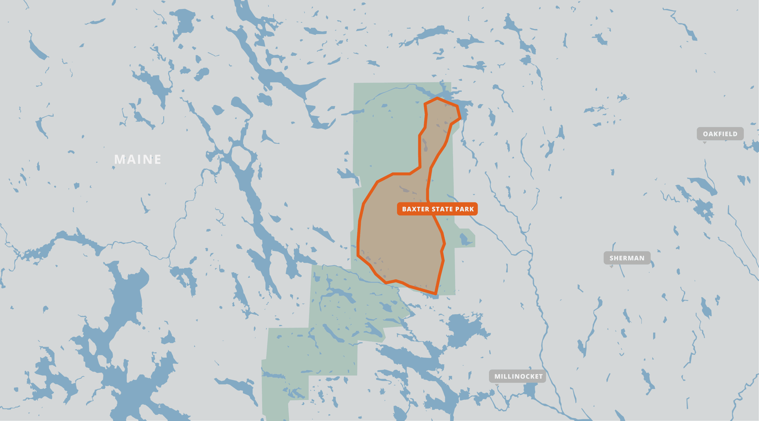 Baxter State Park Map PDF