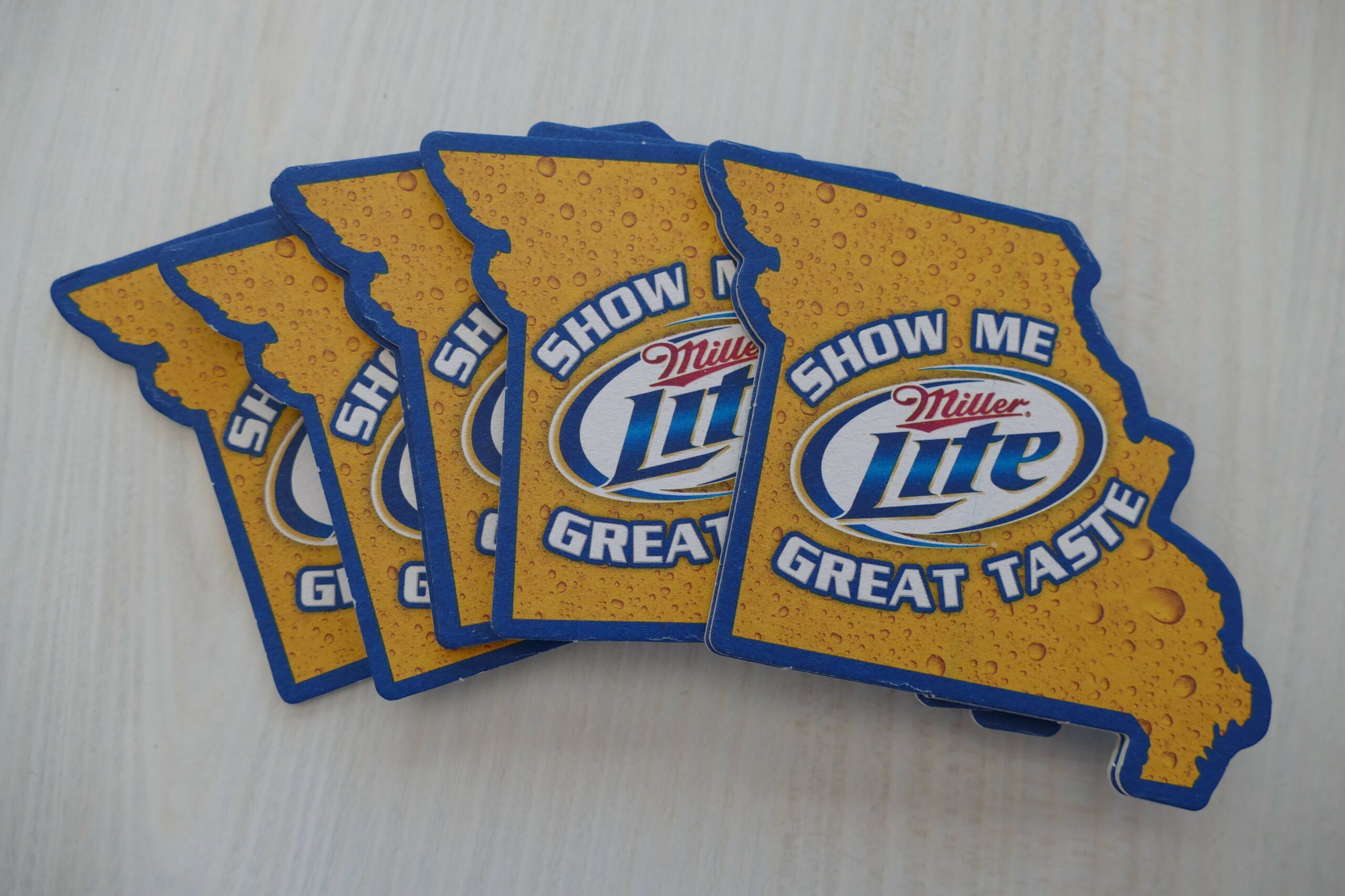 Missouri Miller Lite Carboard Bar Beer Coasters Set of 25 NOS