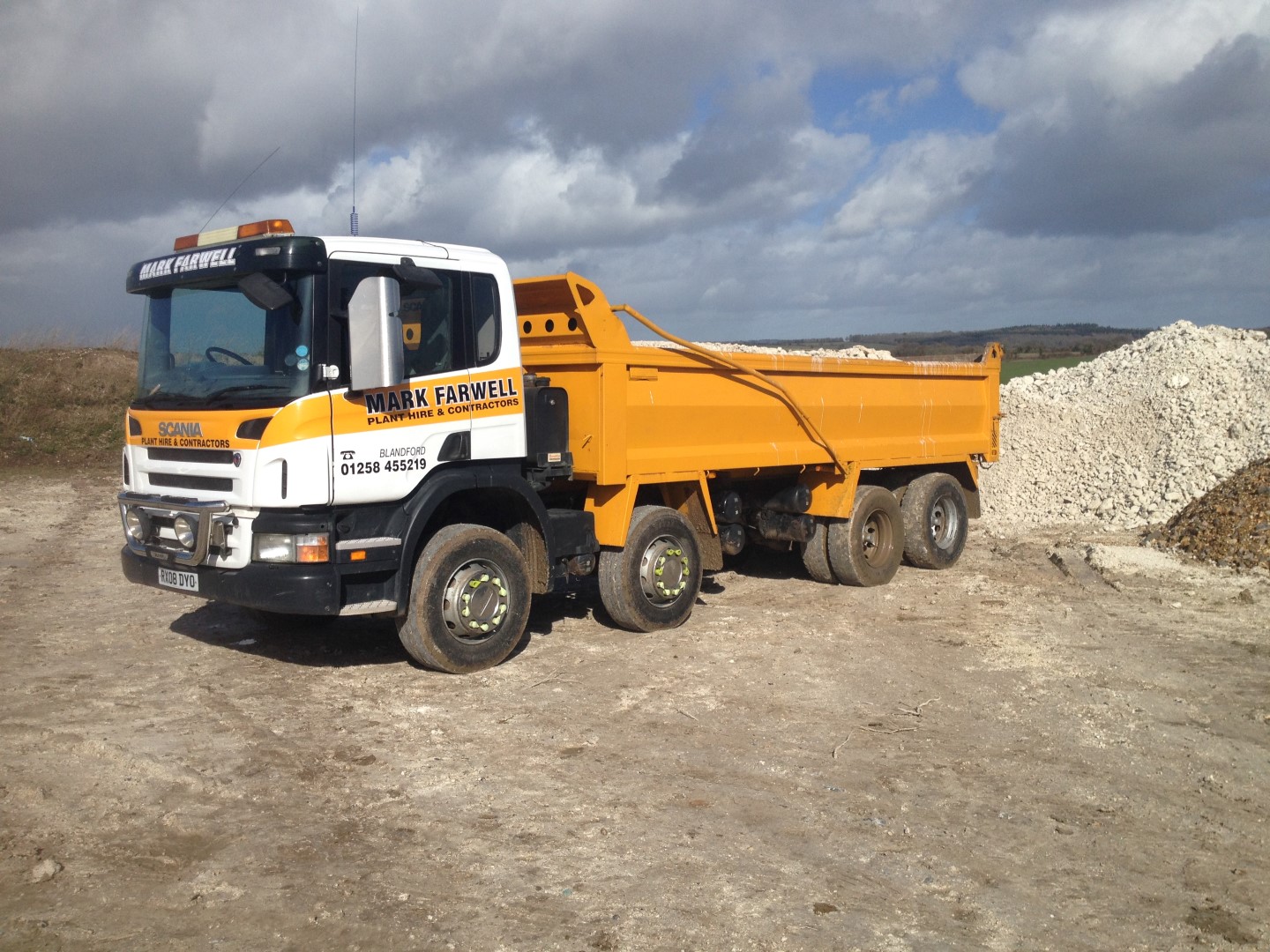 Lorries Mark Farwell Plant Hire, Machinery, Self Drive & Groundwork