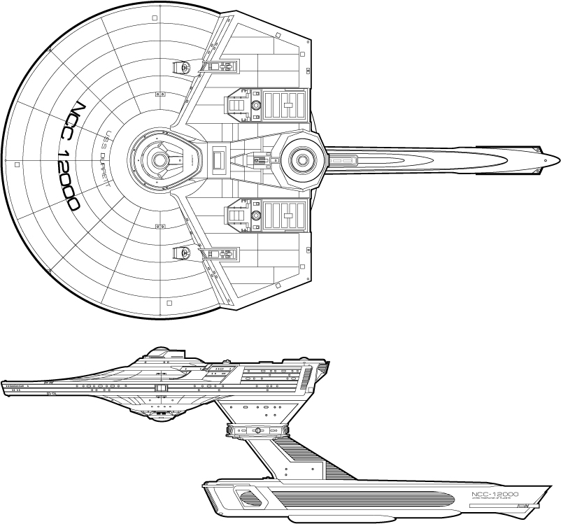 Durrett Class VIII Light Cruiser FASA Star Trek® Starship Tactical