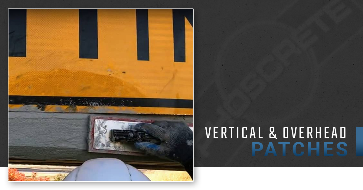 Vertical And Overhead Patches The Best Concrete Patch Repair