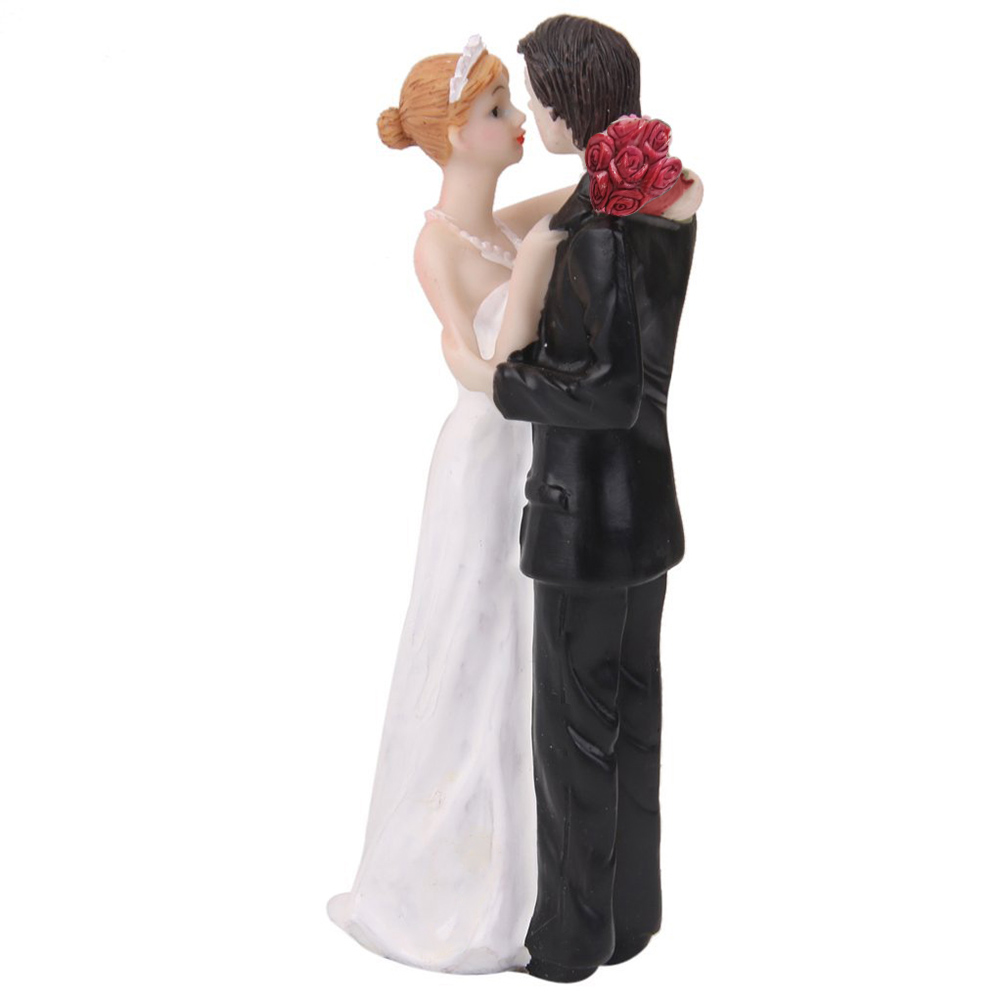 Resin Bride Groom Figures Romantic Wedding Cake Topper Fashally