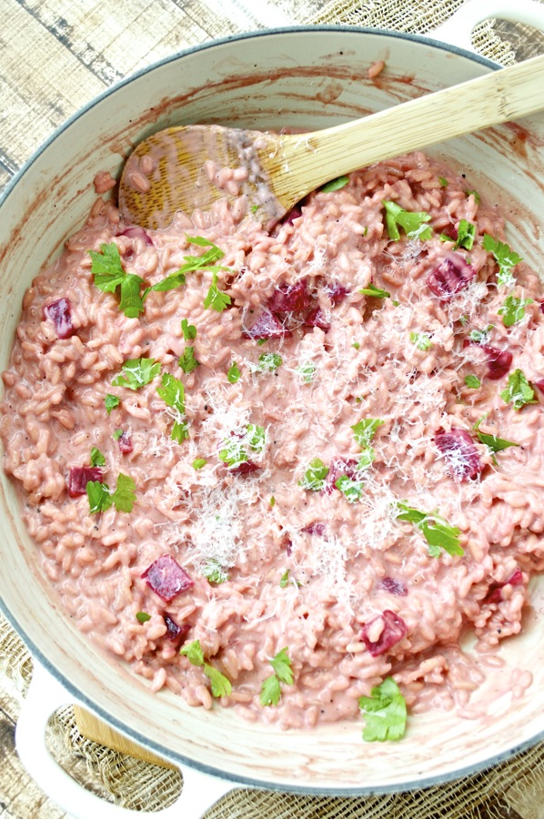 Red Beet Risotto Fashionable Foods