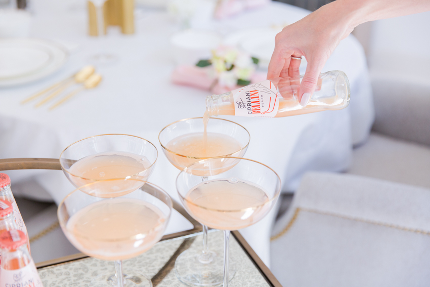 Bridal Shower Bar Cart Fashionable Hostess