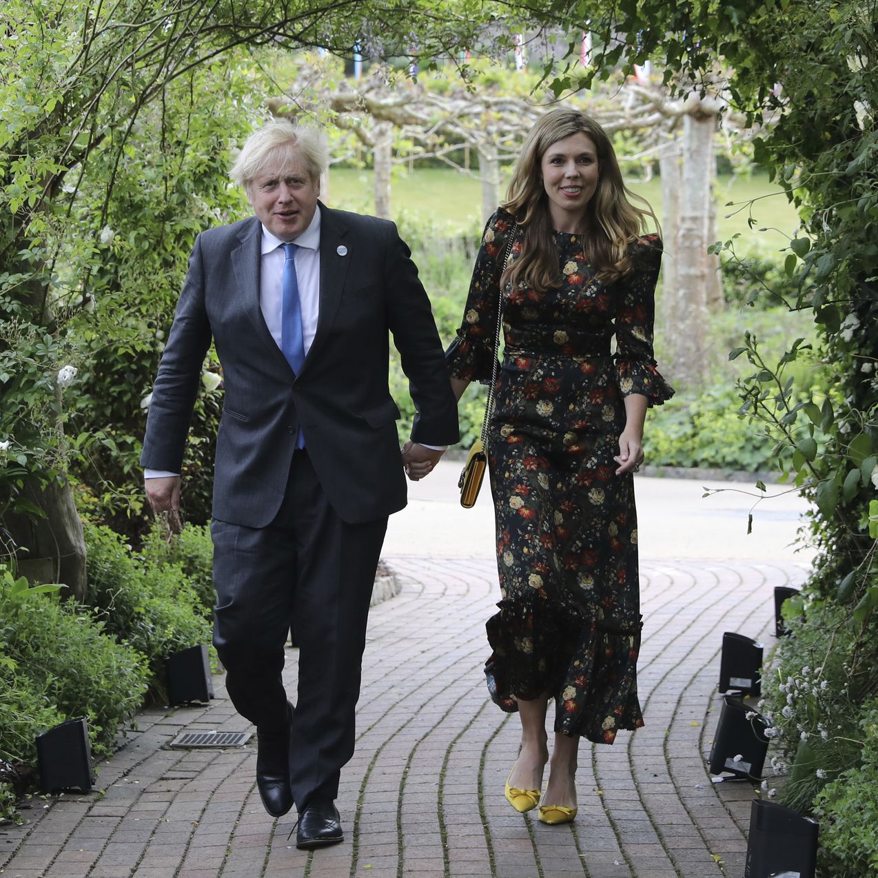 Boris Johnson and wife Carrie G7 reception dinner with the Queen