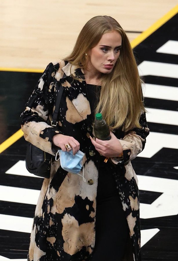 Adele Wore A Vivienne Westwood Coat Game 5 of NBA Finals in Phoenix