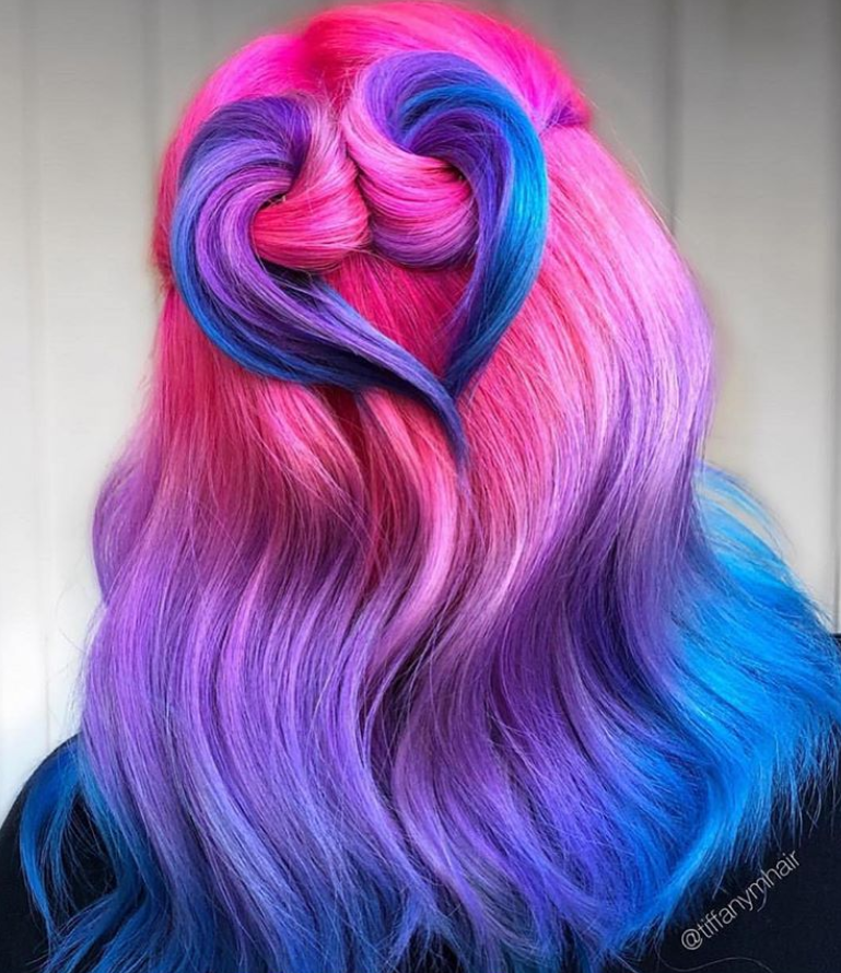 42 Chic Blue Highlights Hair Color And Hairstyle Ideas For Short & Long