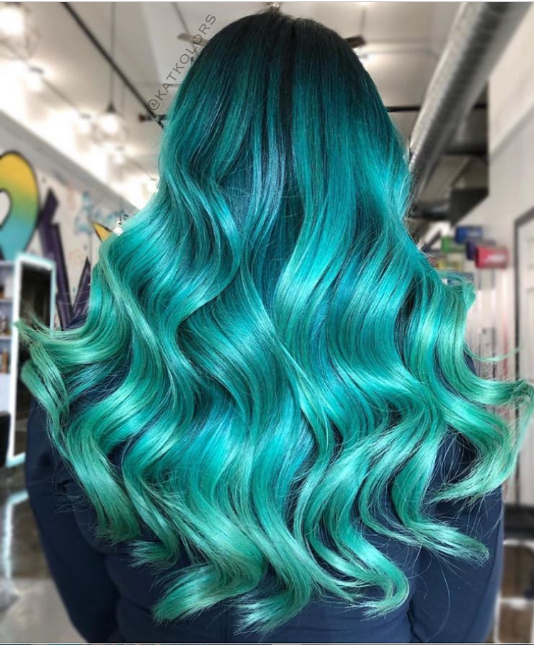 42 Chic Blue Highlights Hair Color And Hairstyle Ideas For Short & Long