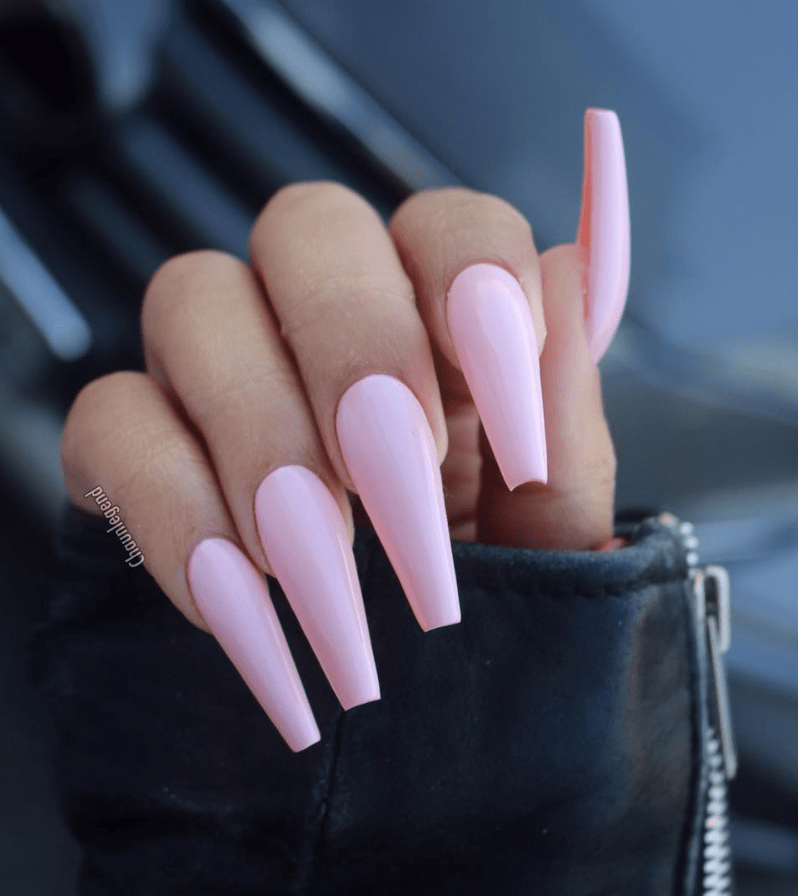 30 Natural Matte Coffin Nails Design With Different Colors For Spring
