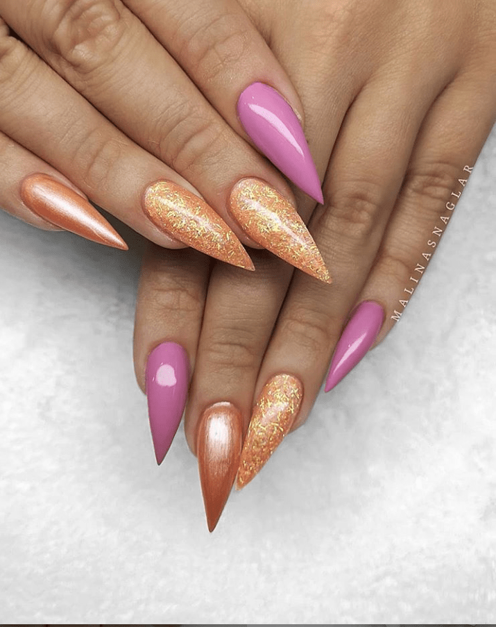 60+ Acrylic ?Purple Nails Art Design Ideas Page 57 of 62