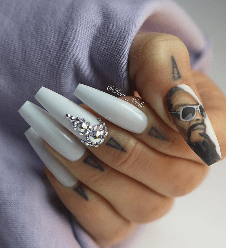 80+ Trendy White Acrylic Nails Designs Ideas To Try Page 61 of 82