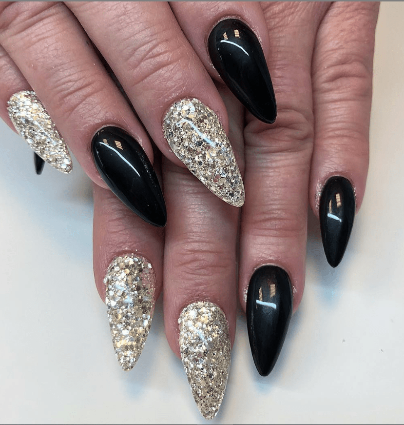 30 Incredible Acrylic Black Nail Art Designs Ideas For Long Nails