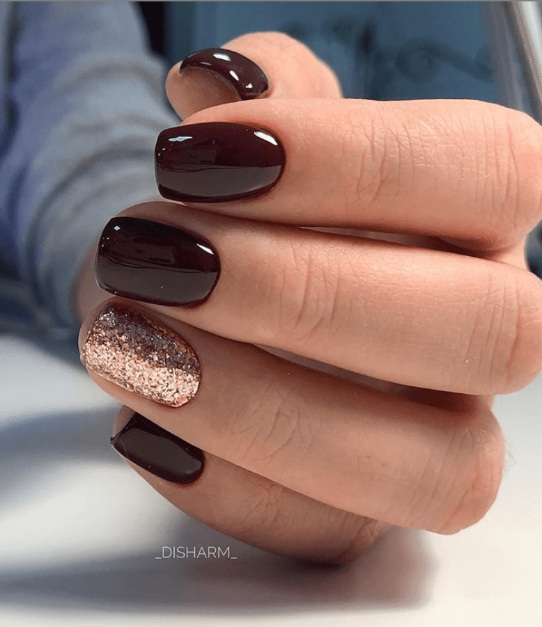 Glitter Square Short Acrylic Nail Ideas / See more ideas about nails