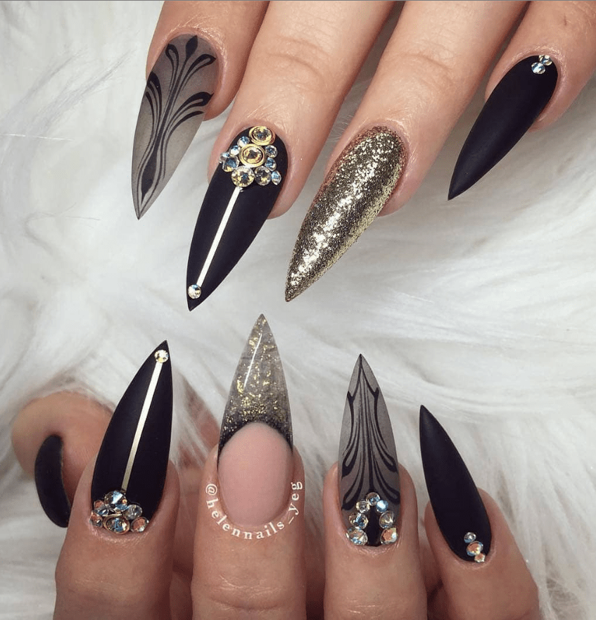 75 Chic Classy Acrylic Stiletto Nails Design You'll Love Page 12 of