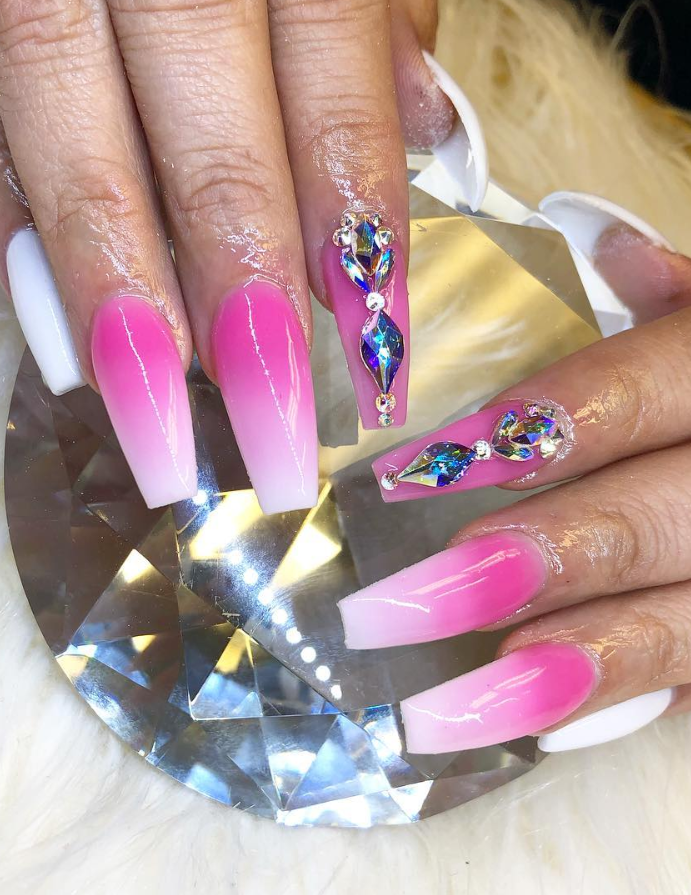 These Amazing Ombre Coffin Nails Design For Summer Nails You Can't Miss