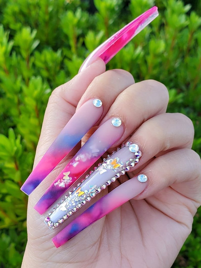 54 Awesome Acrylic Coffin Nails Design Ideas For Fall