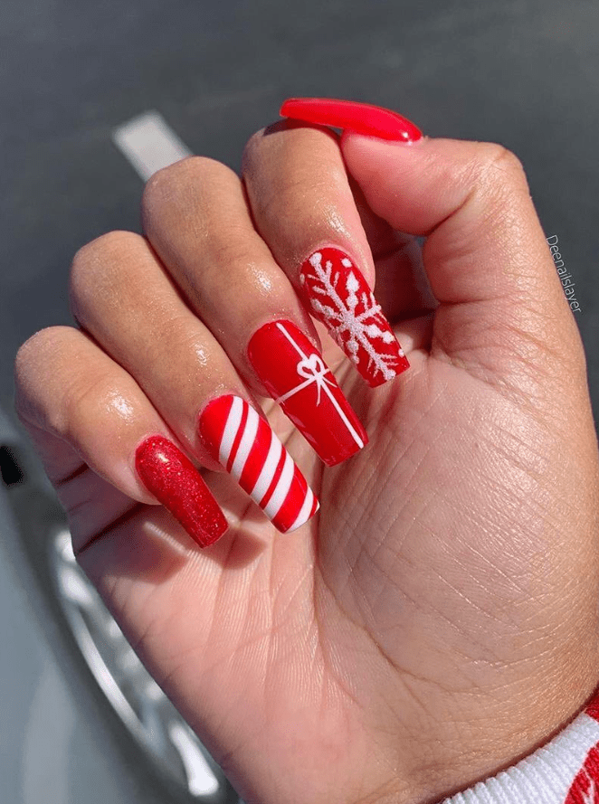 Winter Nails 2023 Coffin