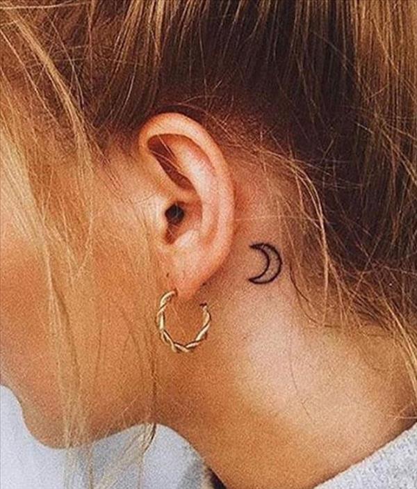 Tattoo Design Sexy hinter dem Ohr Tattoo Ideen für Mode Mädchen und