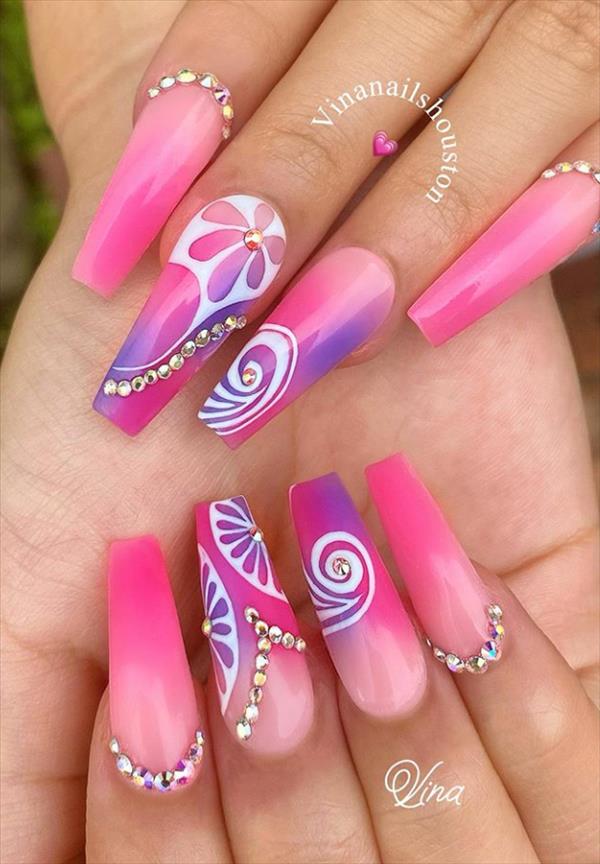 Summer Nail Designs 2023 Pink