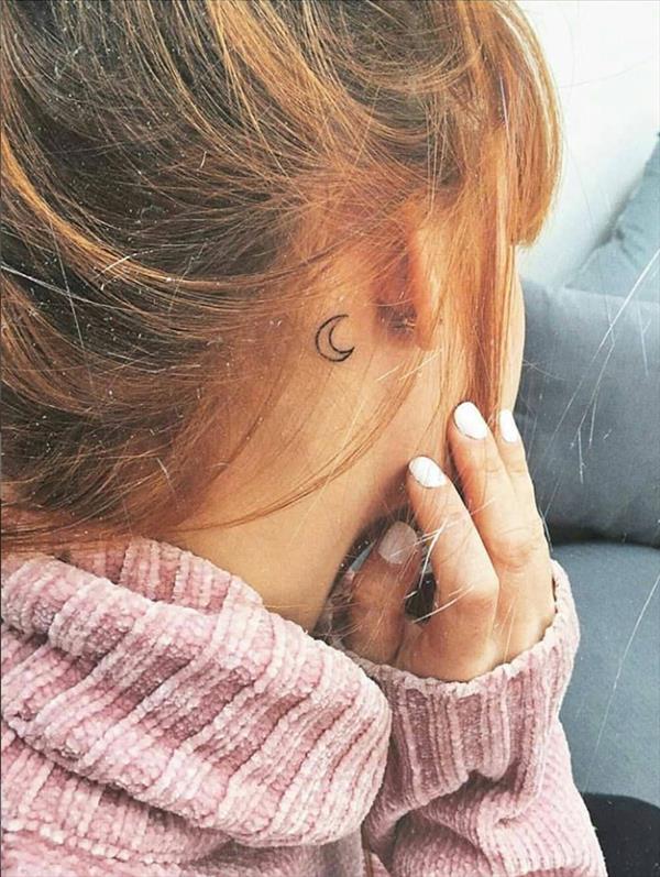 Tattoo Design Sexy hinter dem Ohr Tattoo Ideen für Mode Mädchen und