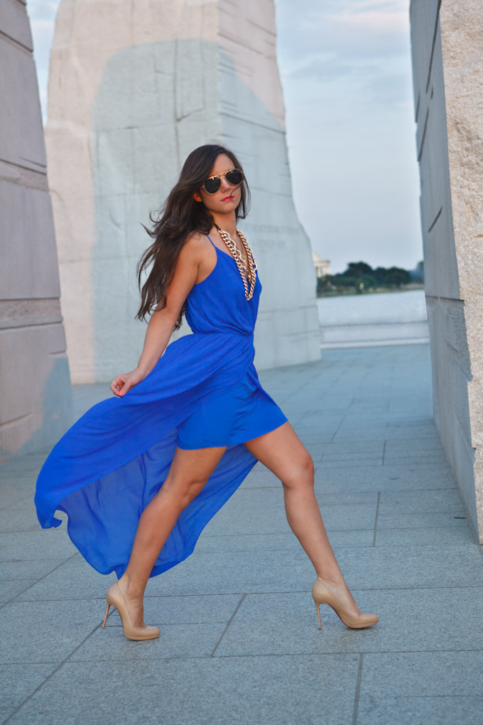 How to Wear Royal Blue in Summer