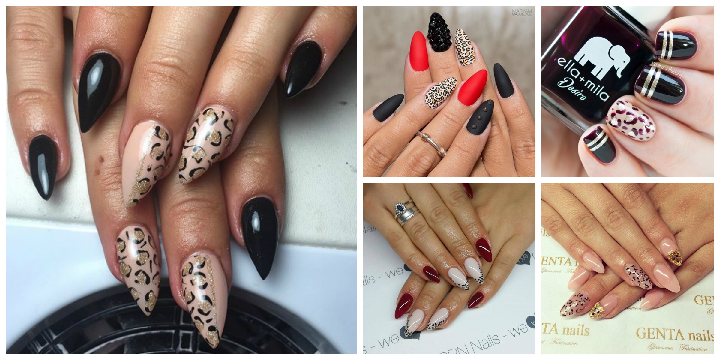 16 Unique Leopard Print Nail Art Designs + Tutorial