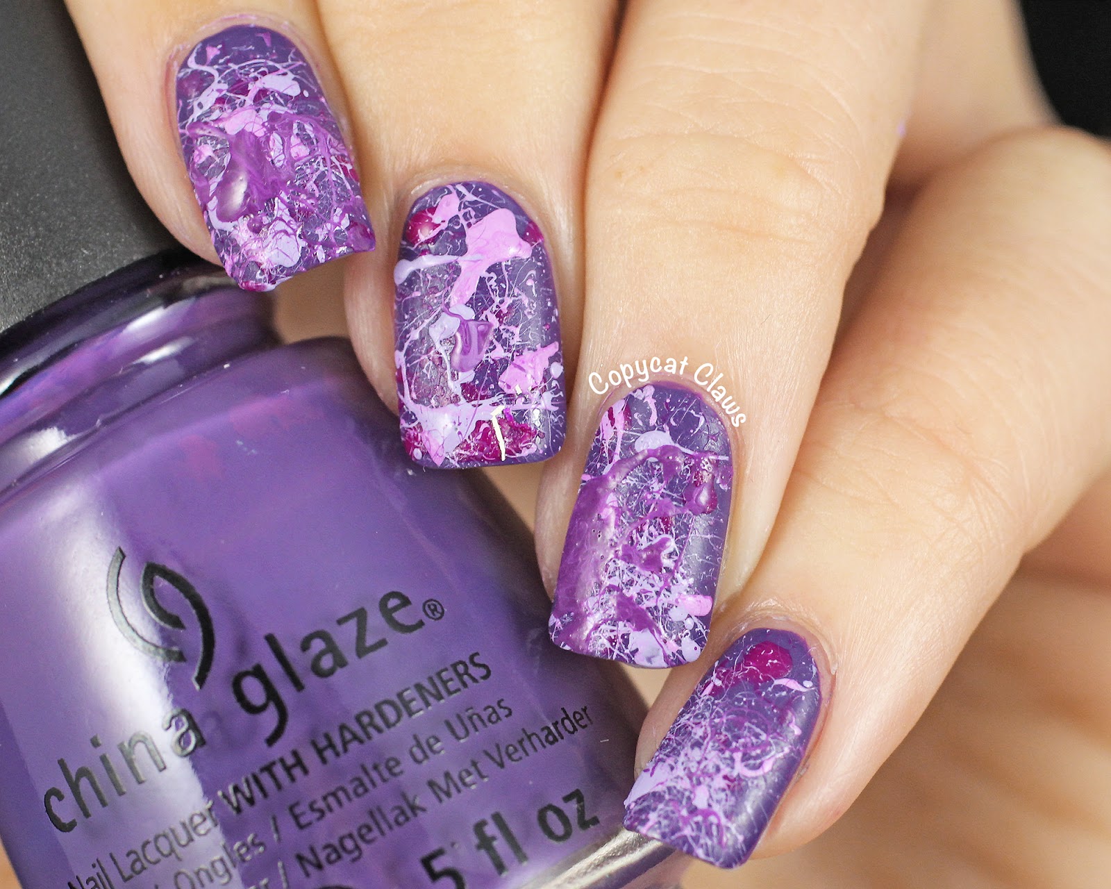 Splatter Nail Art Designs & How To Do Splatter Nails