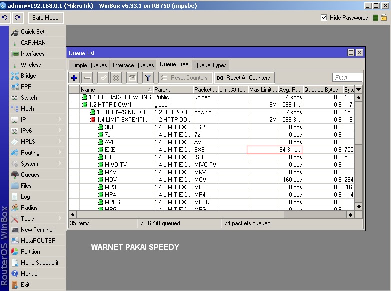 Cara Membagi Bandwidth Speedy Dengan Software fasrcellphone