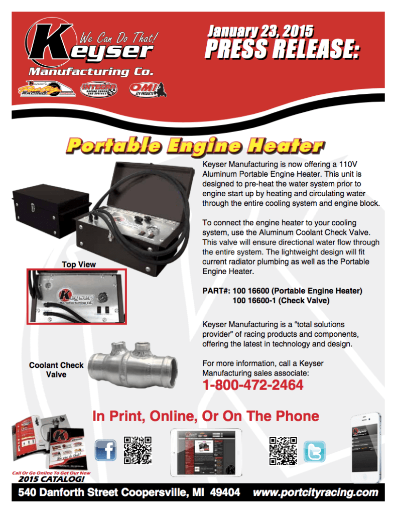 Product Releases - Keyser Manufacturing