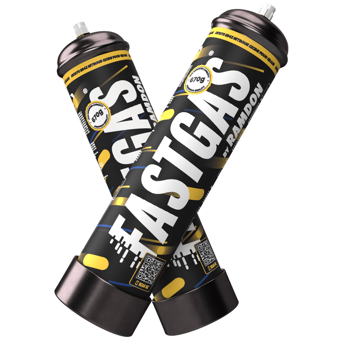 Lattergas Flaske 670g 670 gram N2O FastGas