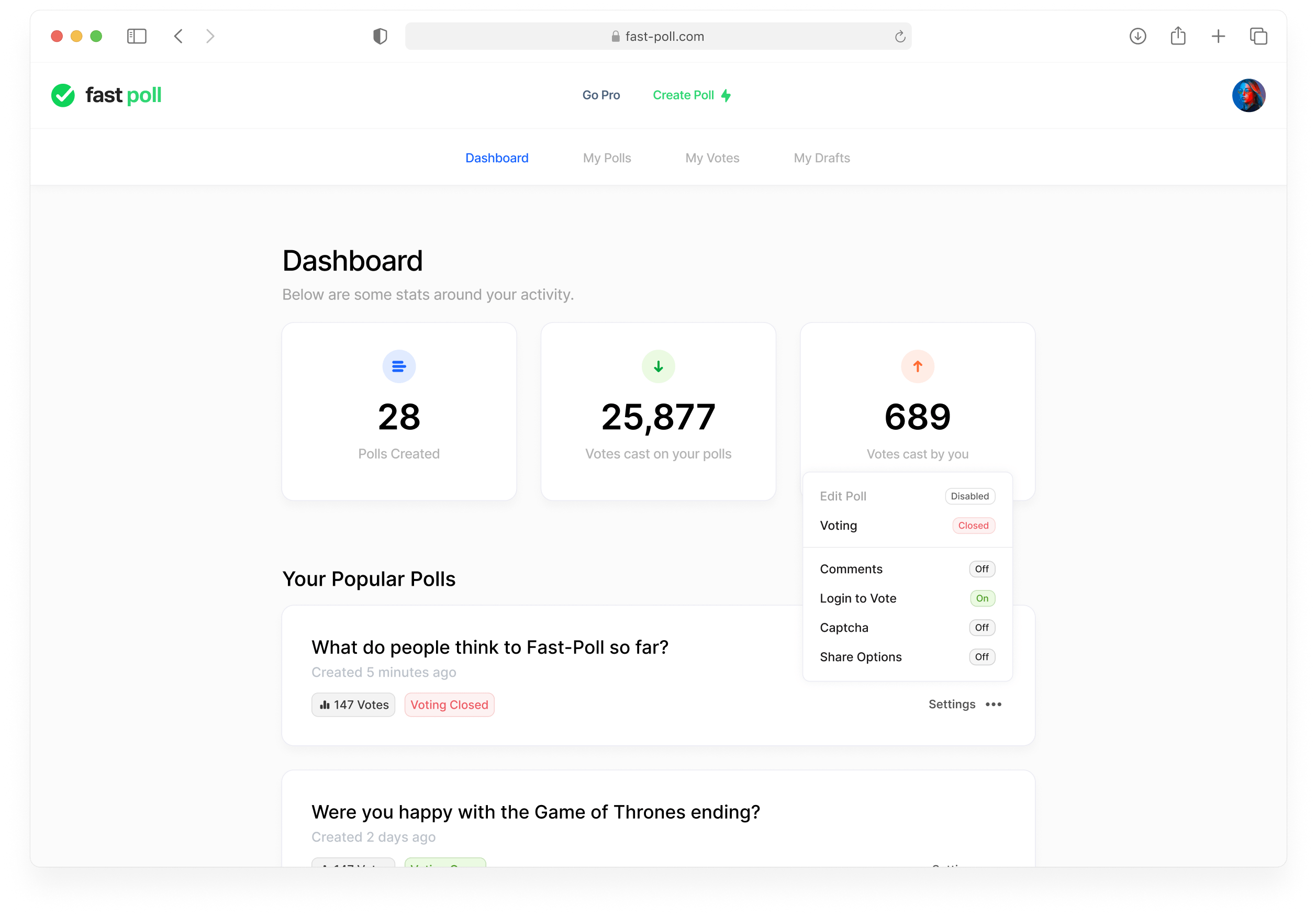 Free Polling Website Fast Poll Create Instant Real Time Polls For