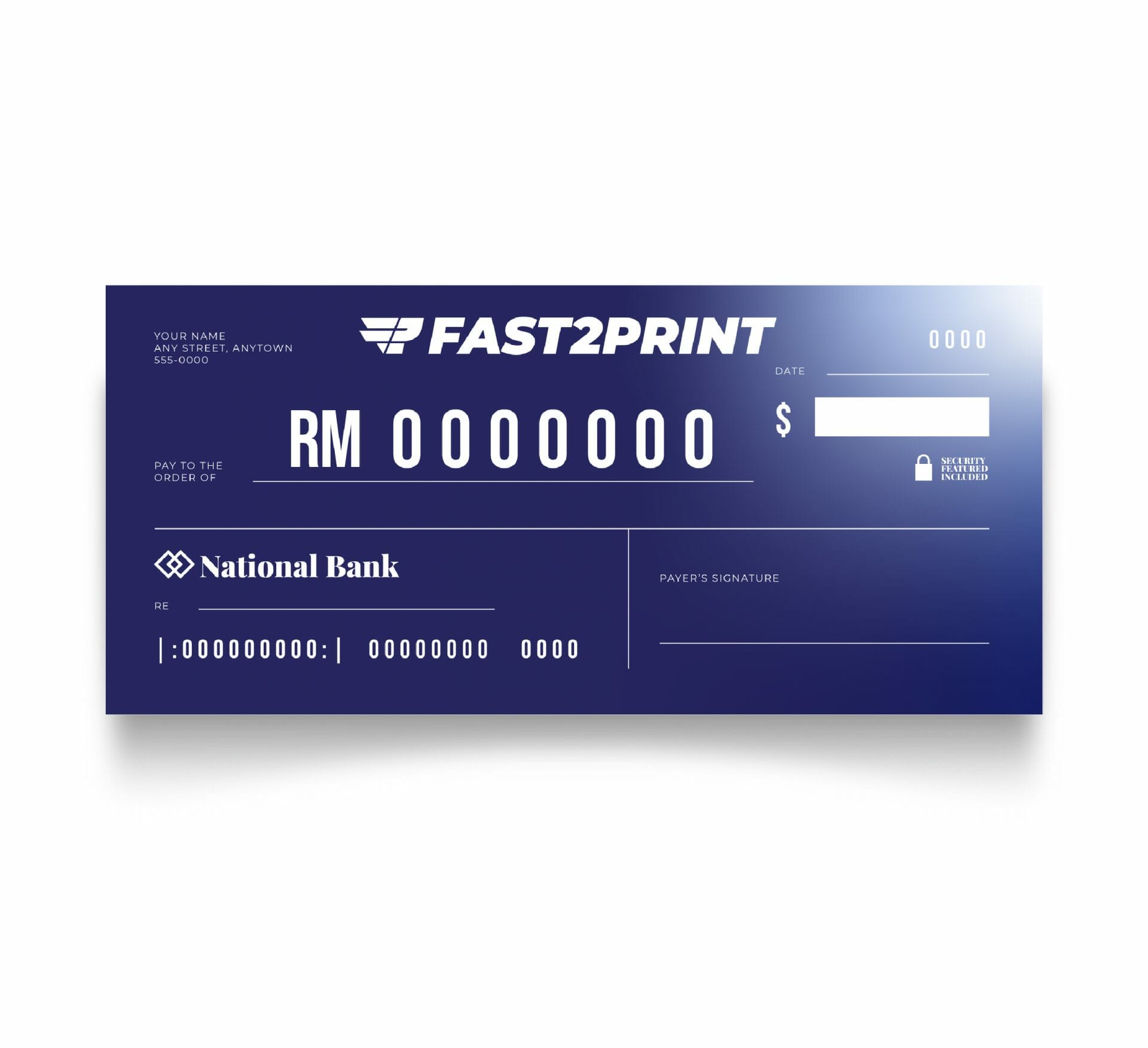 Mock Cheque Signage Selangor, Malaysia, Kuala Lumpur (KL), Klang