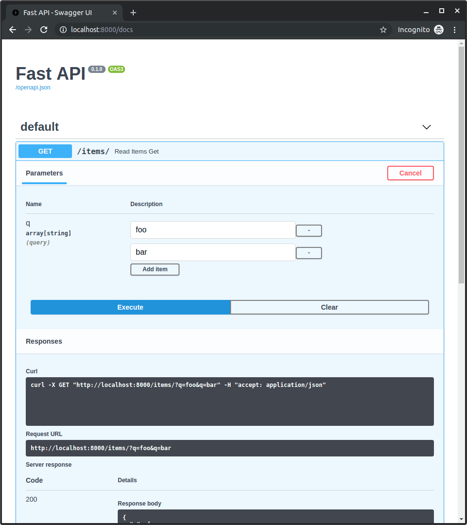 Query Parameters and String Validations - FastAPI