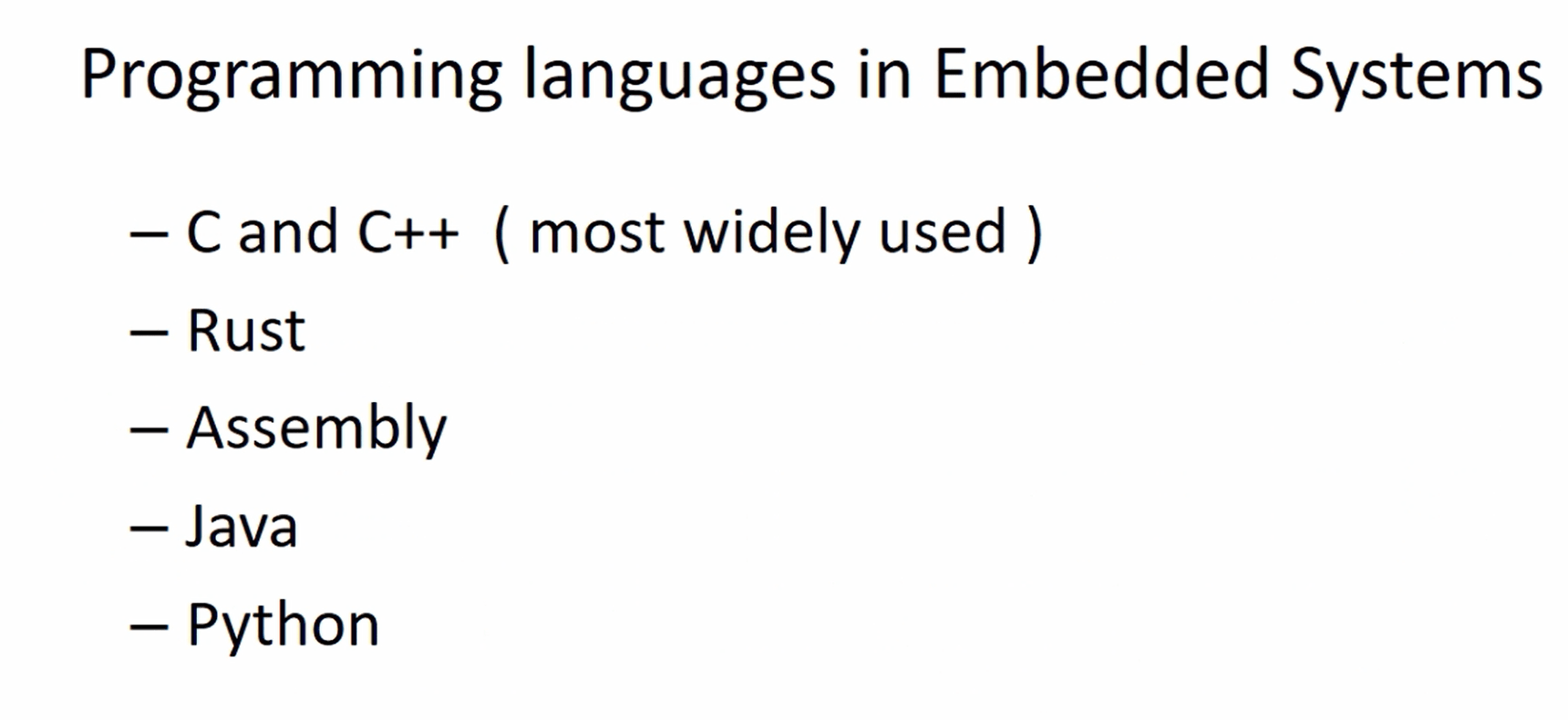 Best Programming languages for Embedded Systems FastBit EBA