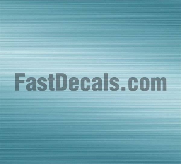 CUSTOM BRUSHED ALUMINUM DECALS and STICKERS