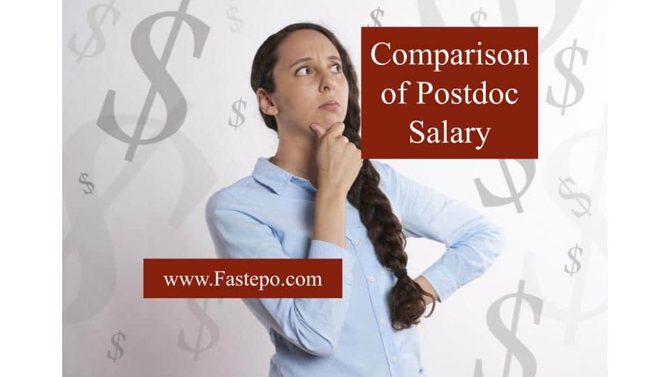 Comparison of Salary of Postdoc in Europe Fastepo