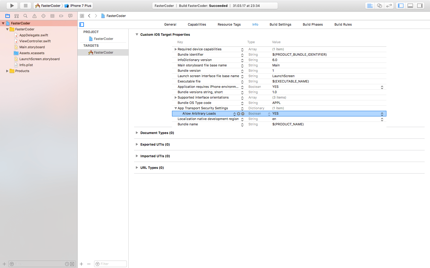 iOS — Transport security has blocked a cleartext HTTP