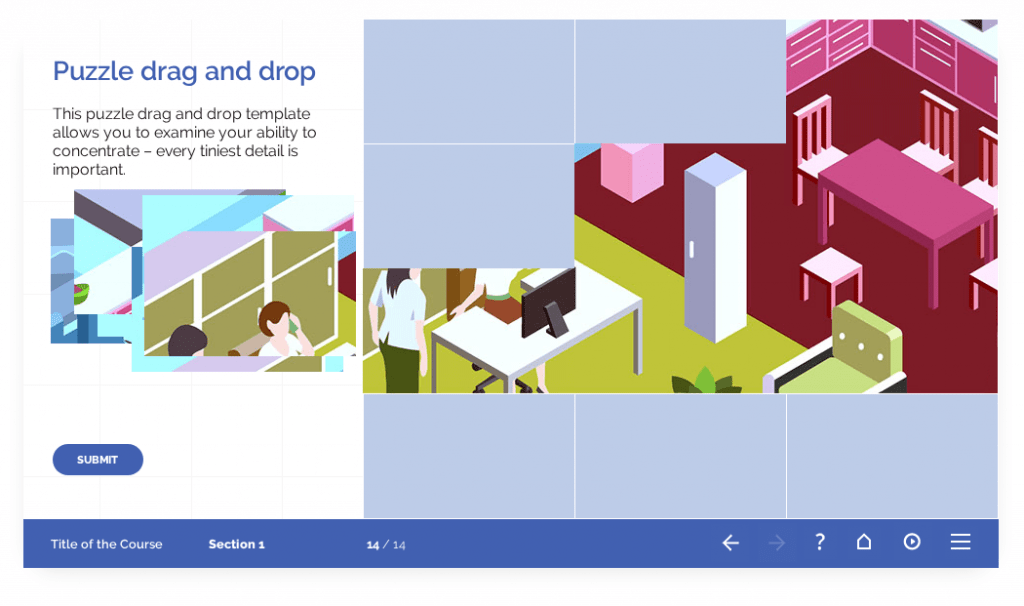 Most popular quiz and test templates in elearning FasterCourse