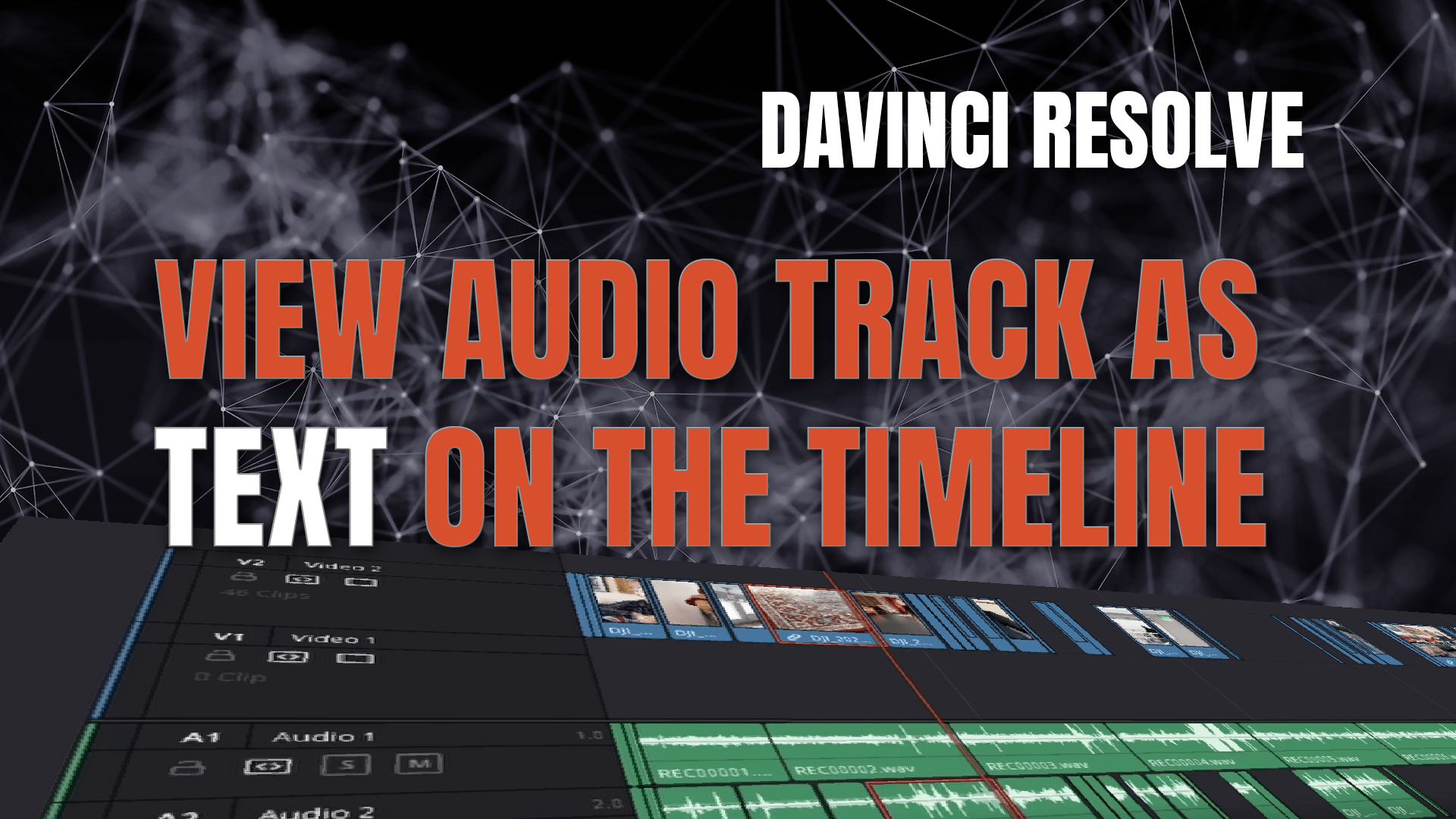 Audio track to text in DaVinci Resolve Faster Tutorials