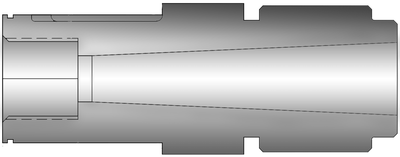 Heated Tapered Nozzle Fast Heat by Spark Industries