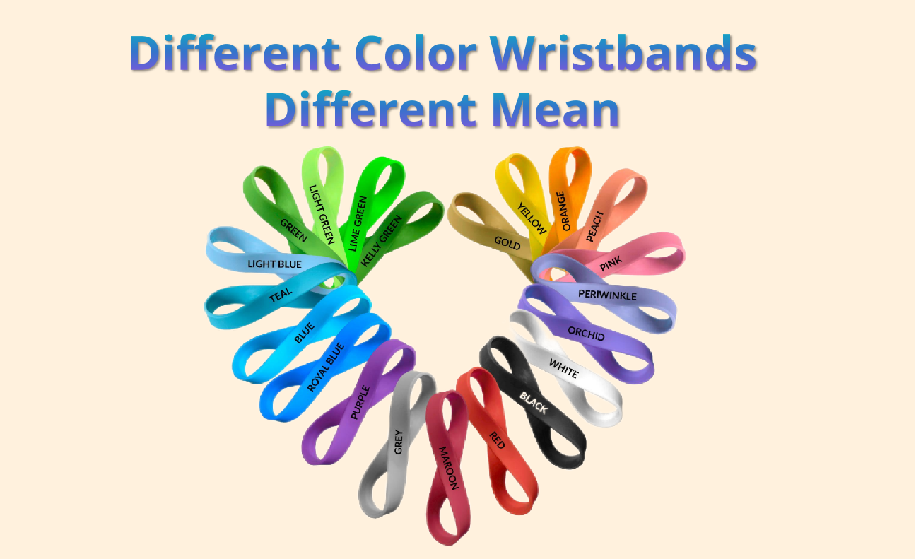 What Do Different Color Wristbands Mean FastPrintStar