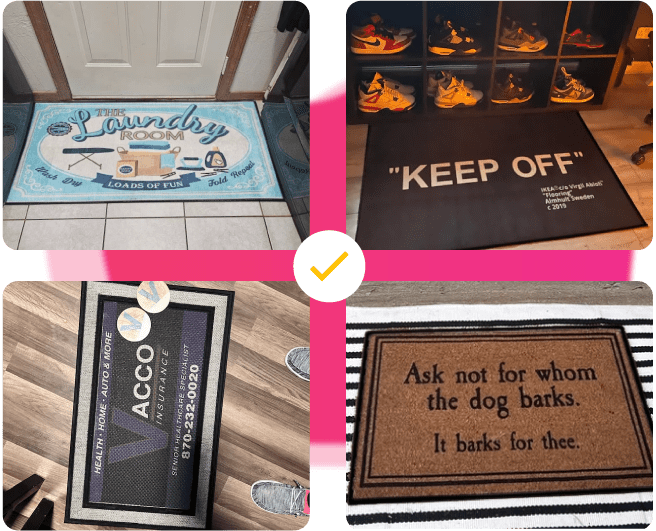 Custom Doormat Personalized Doormats Design Online FastPrintStar