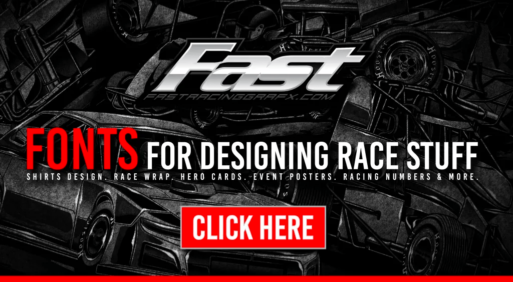 Racing Fonts Library V2 Fast Racing Grafx