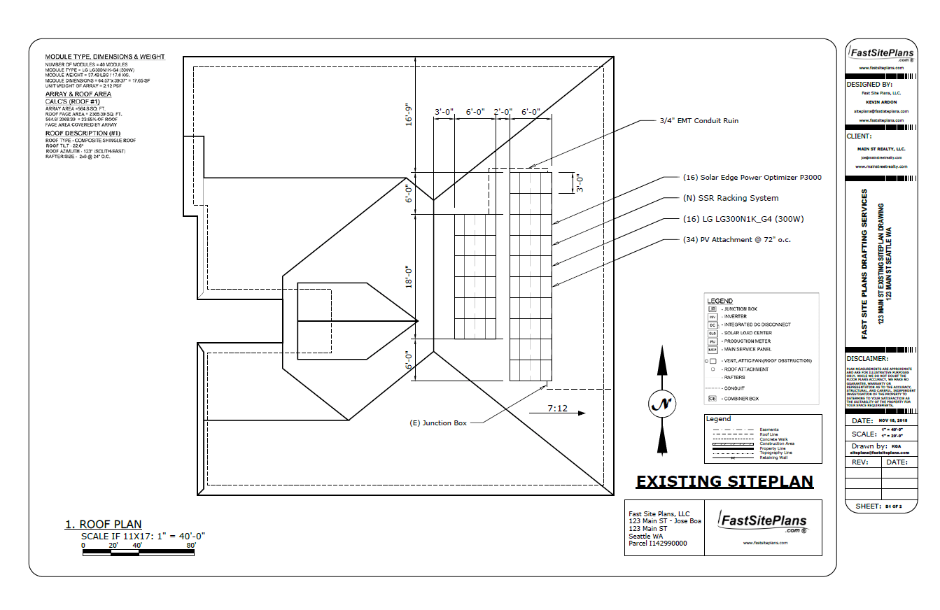 Solar Panels Roof Plan Fast Site Plans
