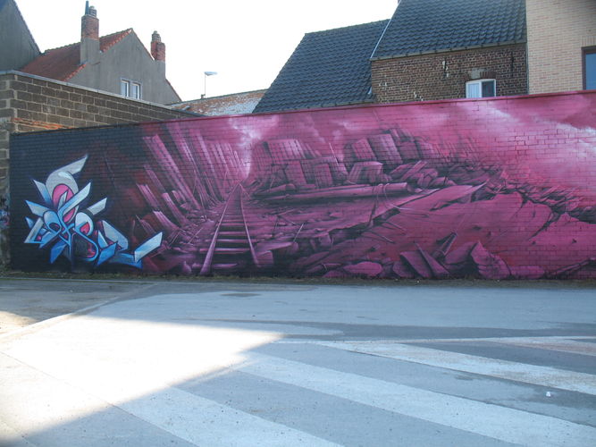 Wetteren, Belgium Street art Fatcap